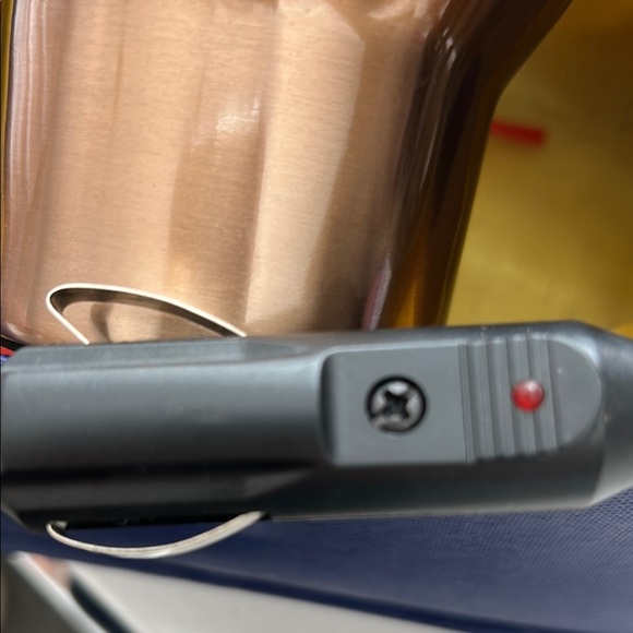 NWOT Stainless Steel Travel Mug with Car Adapter - Picture 7 of 9